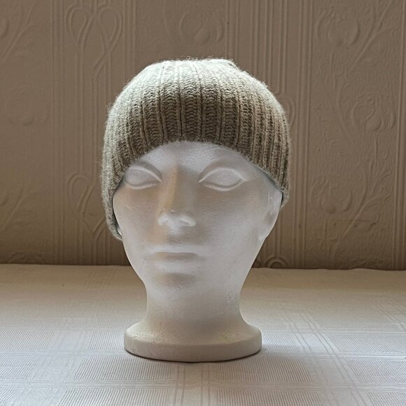 Vintage Club Monaco 100% cashmere winter hat beanie - Grey - Picture 1 of 3